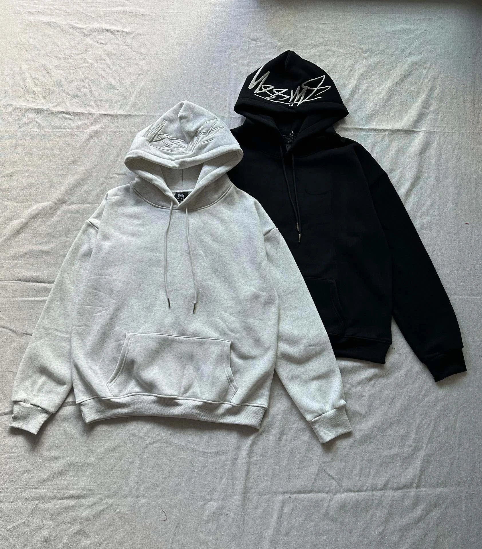 hat embroidery gray