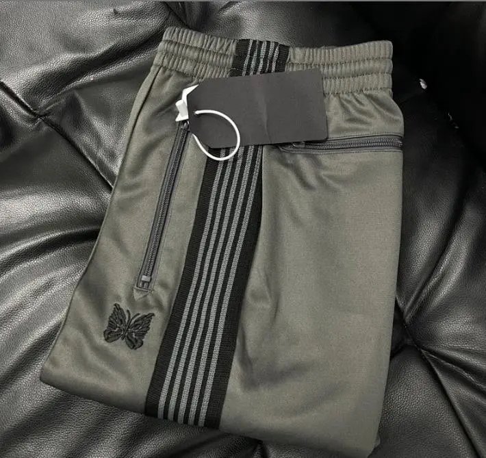 Needles Butterfly Embroidered Side Stripe Track Pants