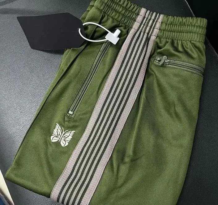 Needles Butterfly Embroidered Side Stripe Track Pants