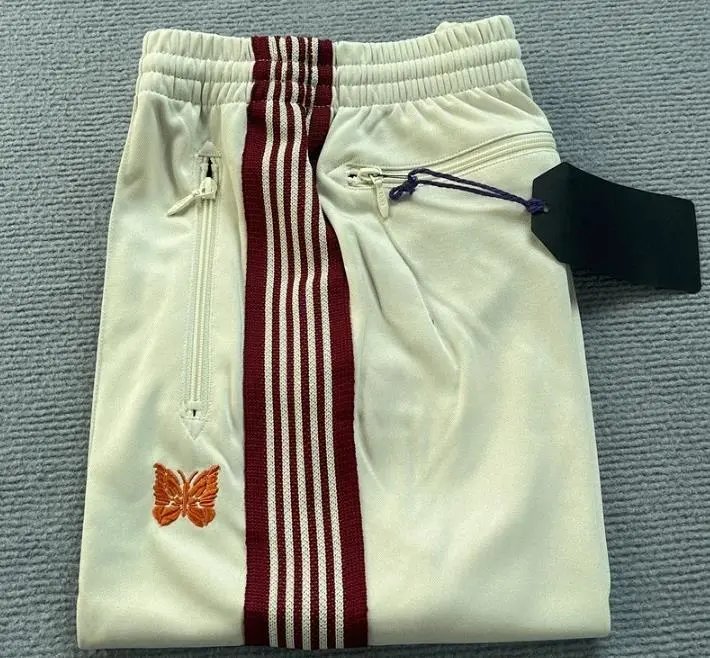 Needles Butterfly Embroidered Side Stripe Track Pants