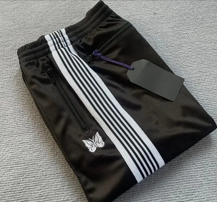 Needles Butterfly Embroidered Side Stripe Track Pants