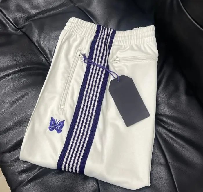 Needles Butterfly Embroidered Side Stripe Track Pants