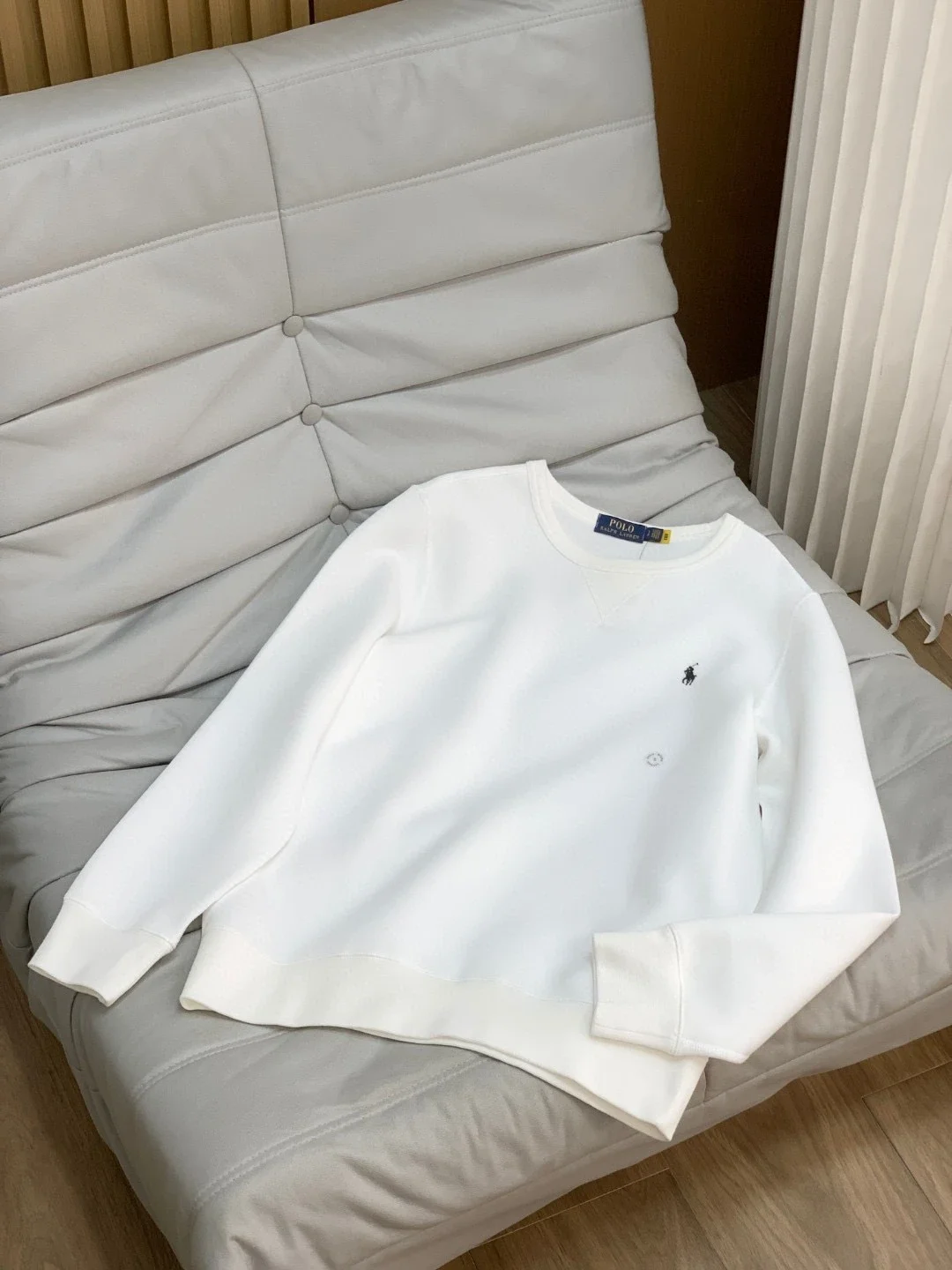 Ralph Lauren White Crewneck Sweatshirt