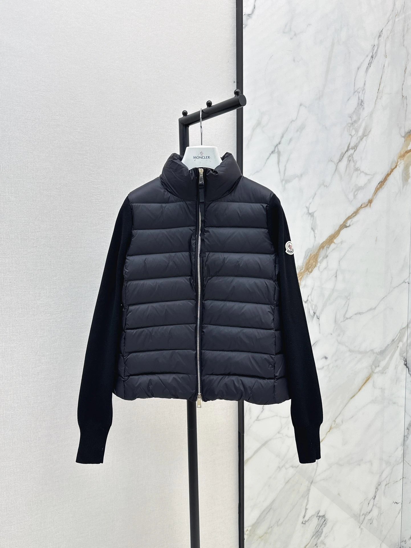 Moncler Hybrid Knit Down Jacket