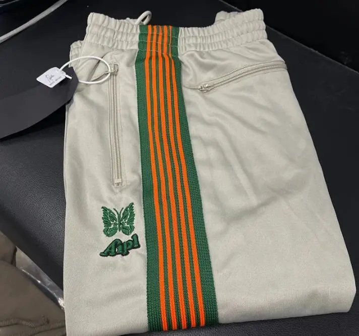 Needles Butterfly Embroidered Side Stripe Track Pants
