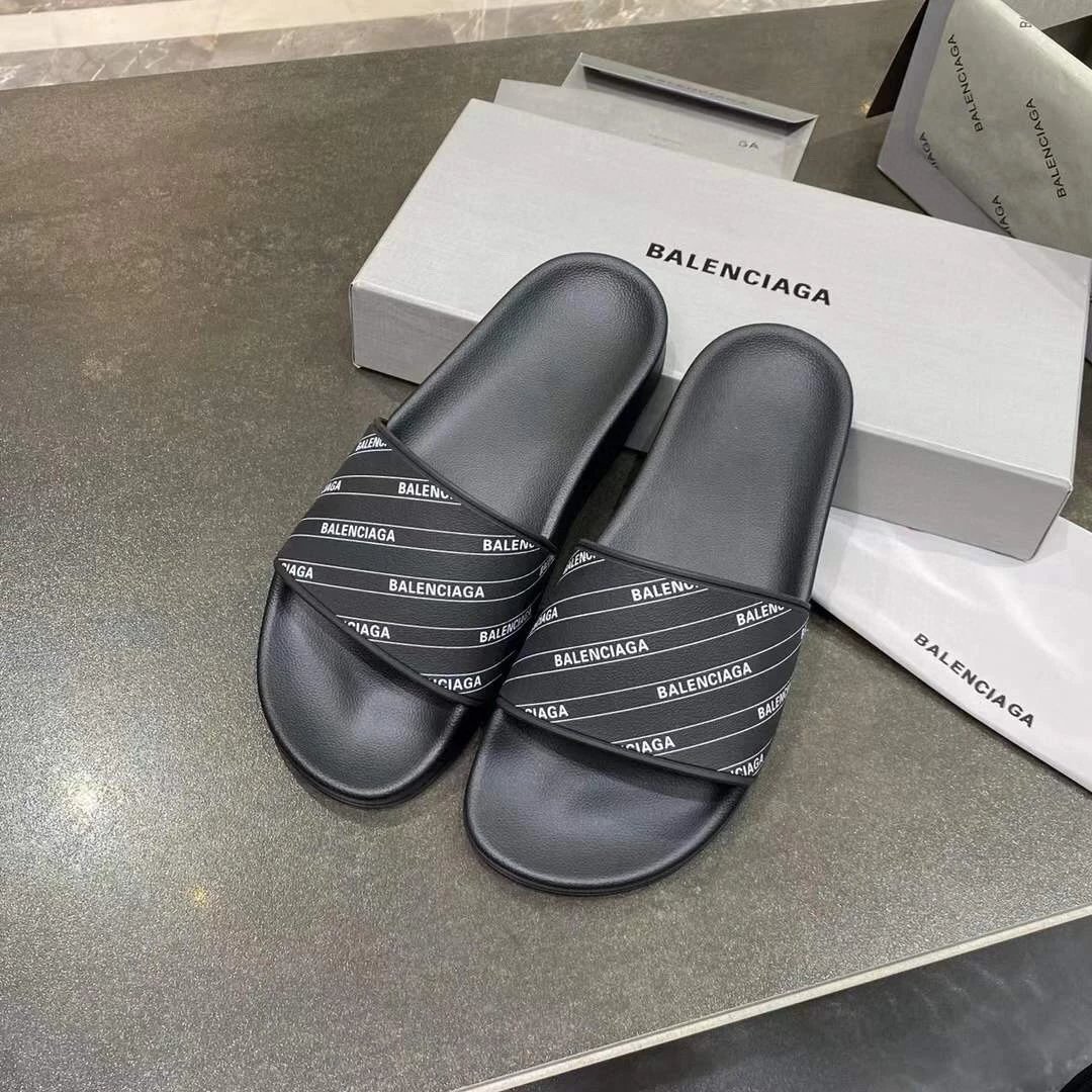 Balenciaga Slides — dark gray twill colorway — USFans Spreadsheet photo