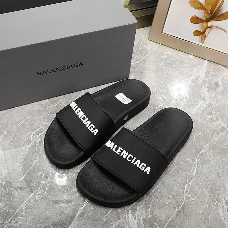Balenciaga Slides — Black and white characters colorway — USFans Spreadsheet photo