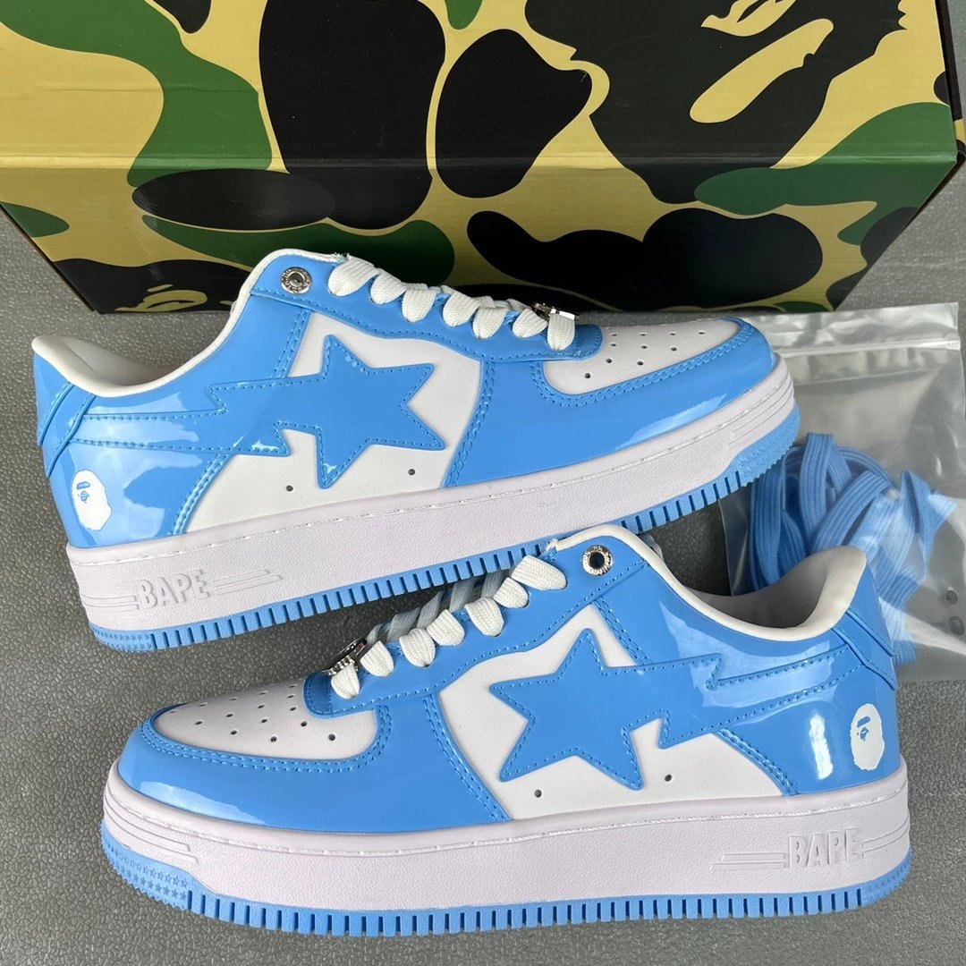 Bapesta Sneakers — Twisted White Blue colorway — USFans Spreadsheet photo