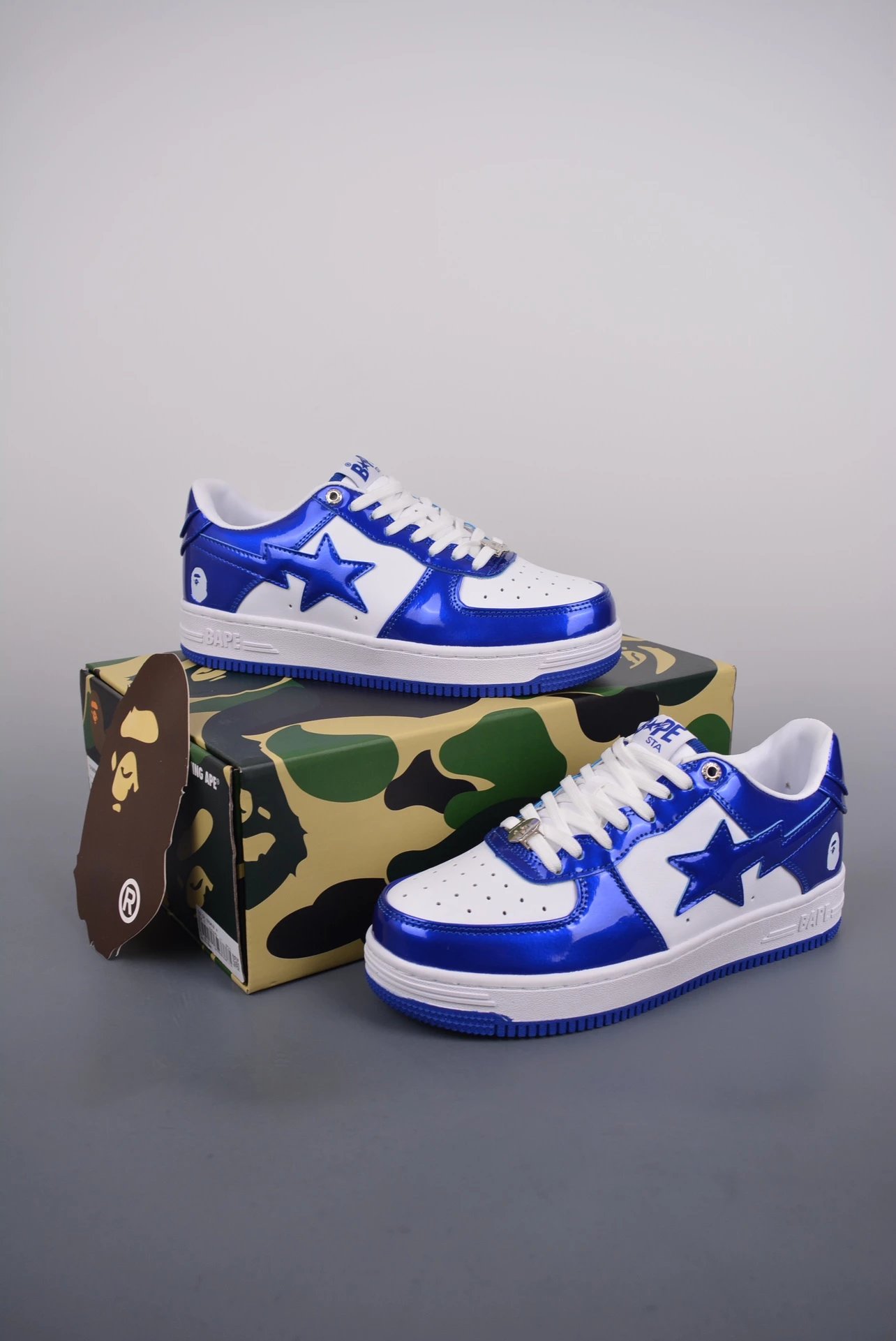 BAPE STA Low Green Metallic