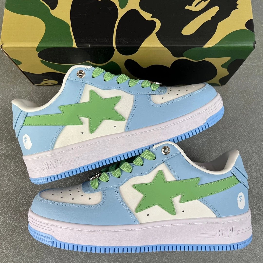 BAPE STA Low Green Metallic
