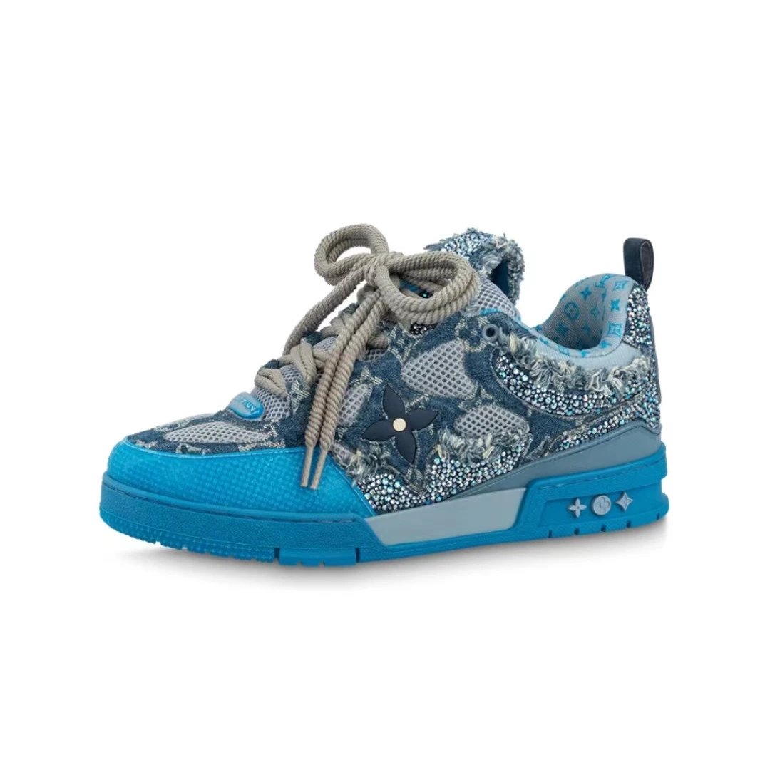 Blue with Diamonds