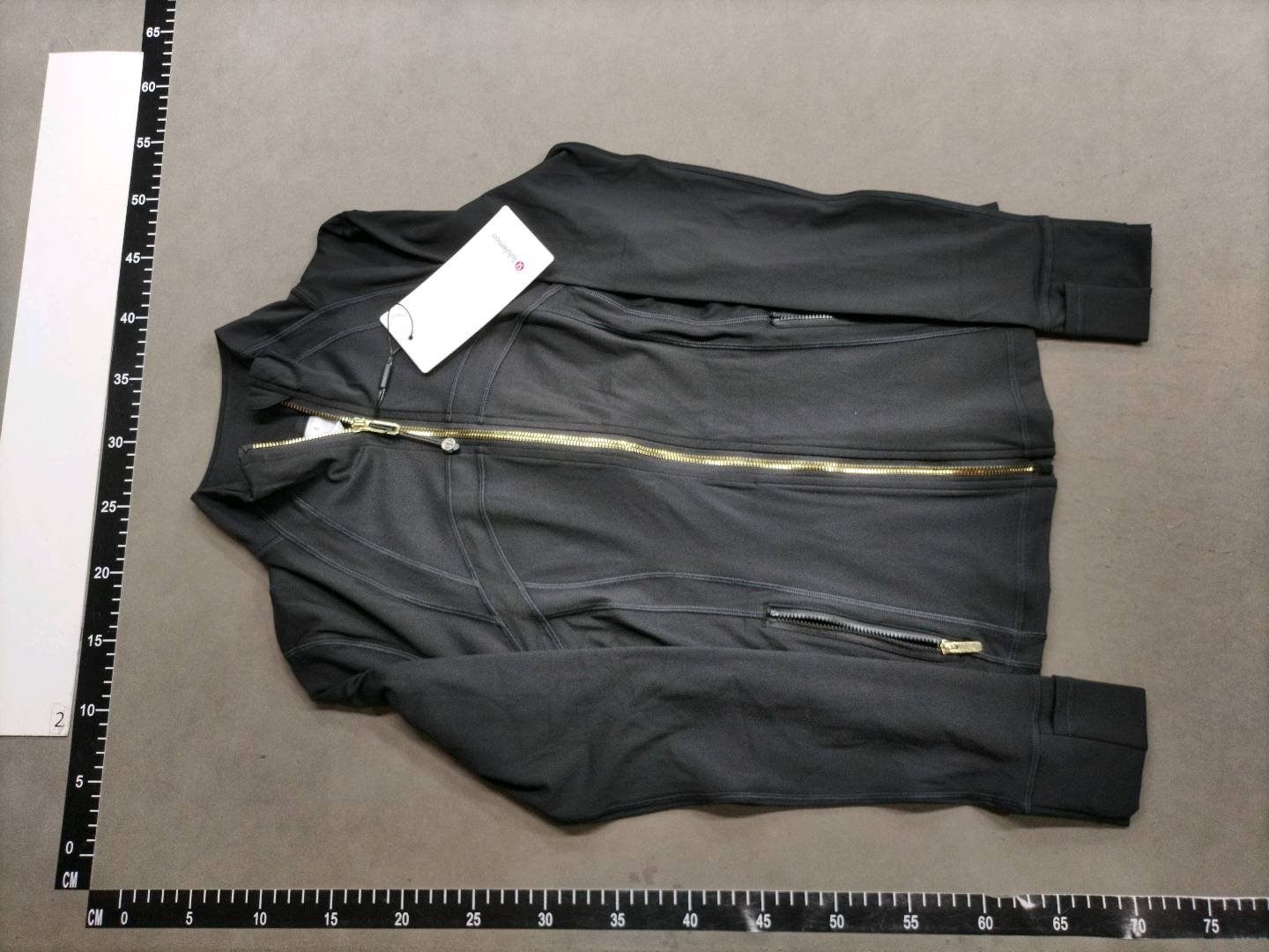Unbranded Jackets Slim-Fit Stand-Collar Zip-Front Jacket with Thumbholes image 7