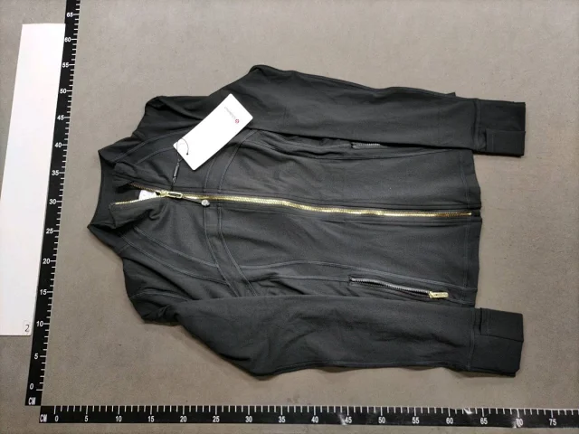 Unbranded Jackets Slim-Fit Stand-Collar Zip-Front Jacket with Thumbholes product detail image 6