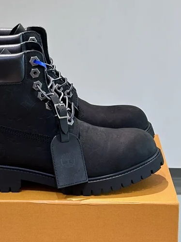 Louis Vuitton 6-Inch Ankle Boot Leather Monogram Black 1AD73H