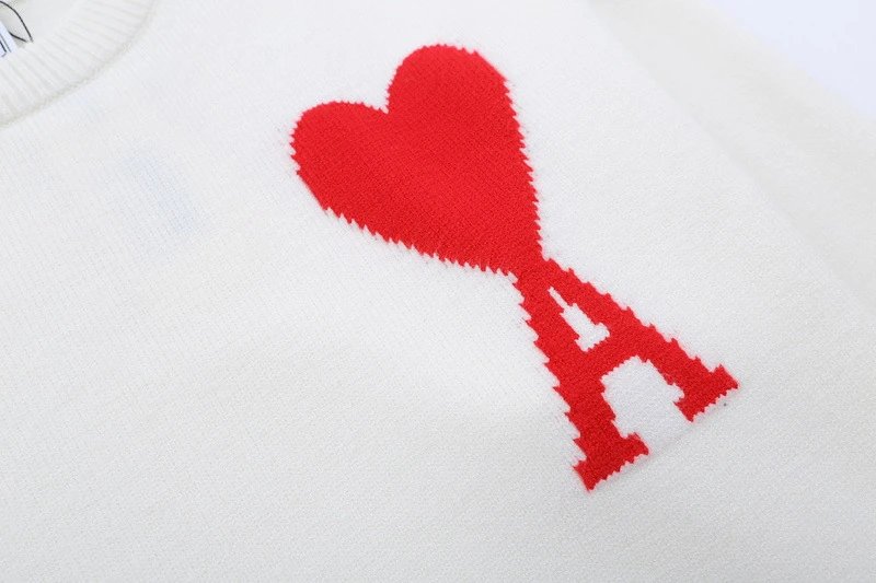 Ami Paris Ami de Coeur Pink Sweater - 24