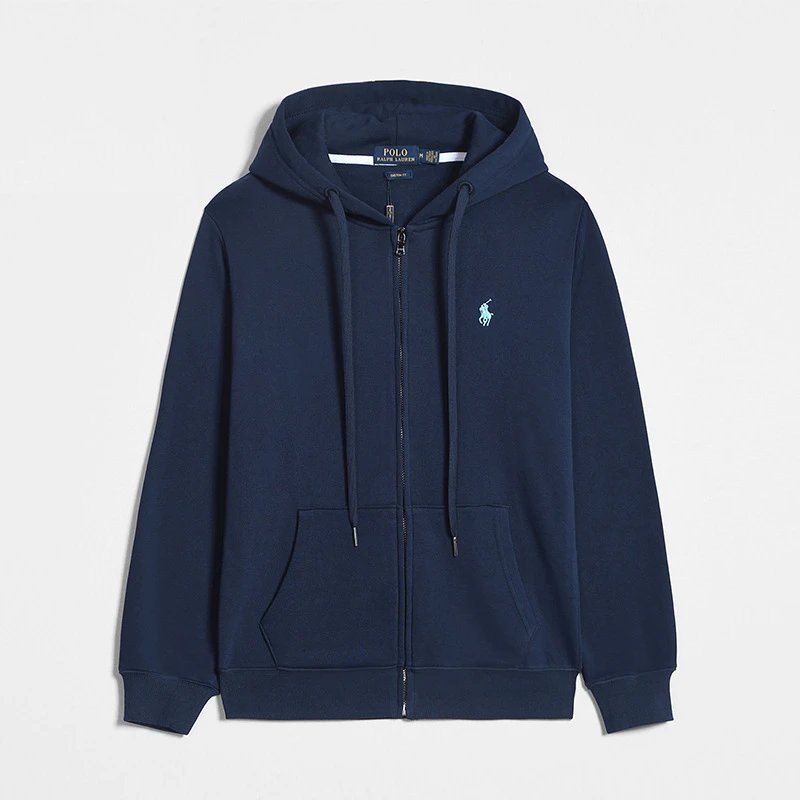 zipper navy blue