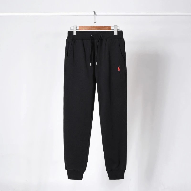 pants black red