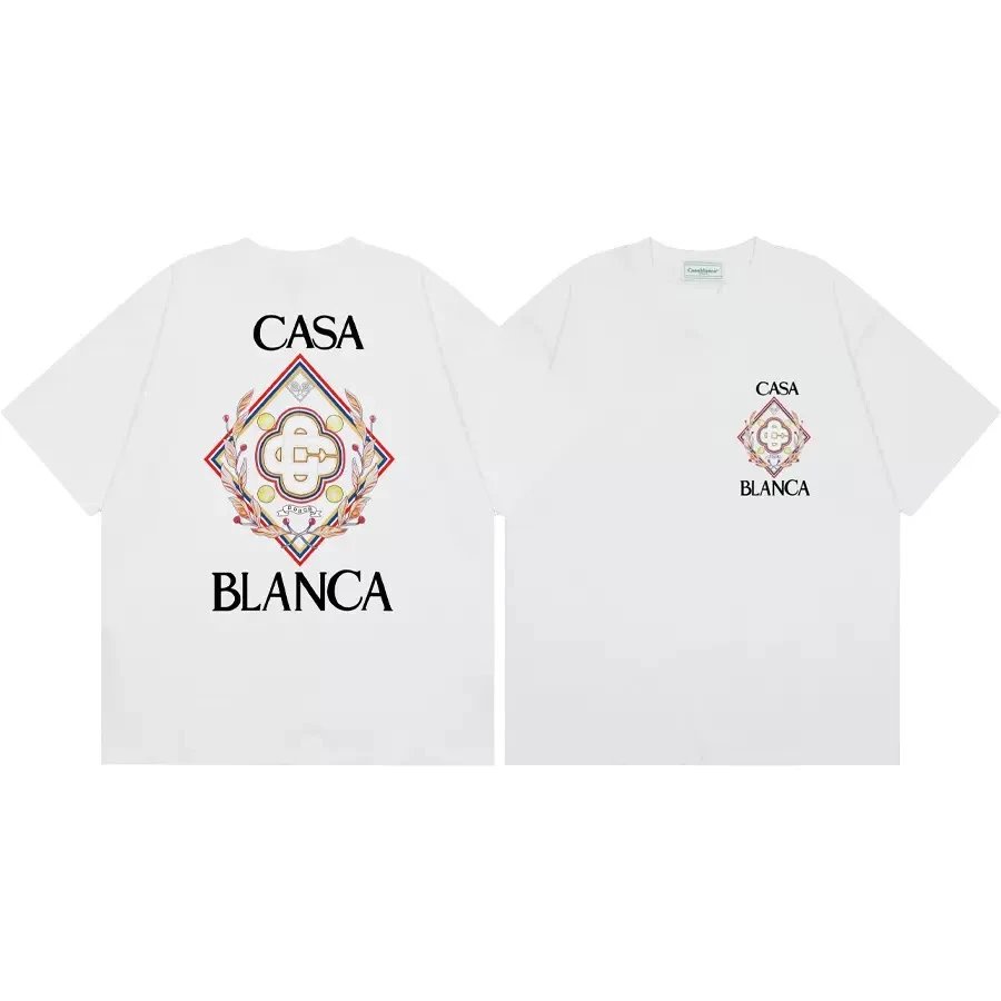 Casablanca T-shirt Diamond Logo White