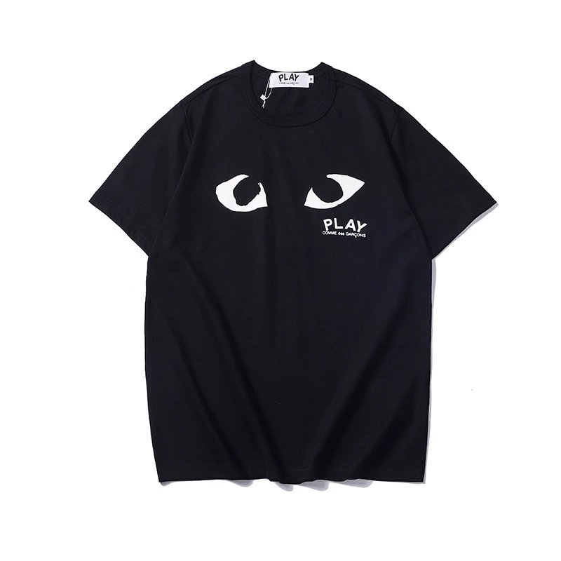 Comme des Garçons PLAY T-shirt White Eyes Black