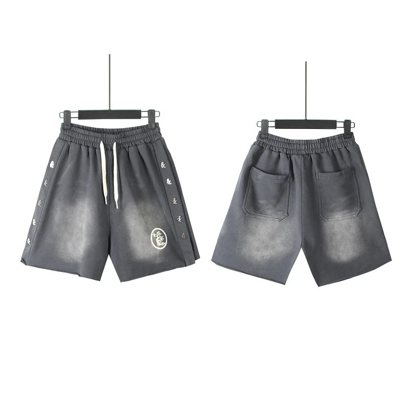 Hellstar Sweat Shorts Vintage Wash Grey