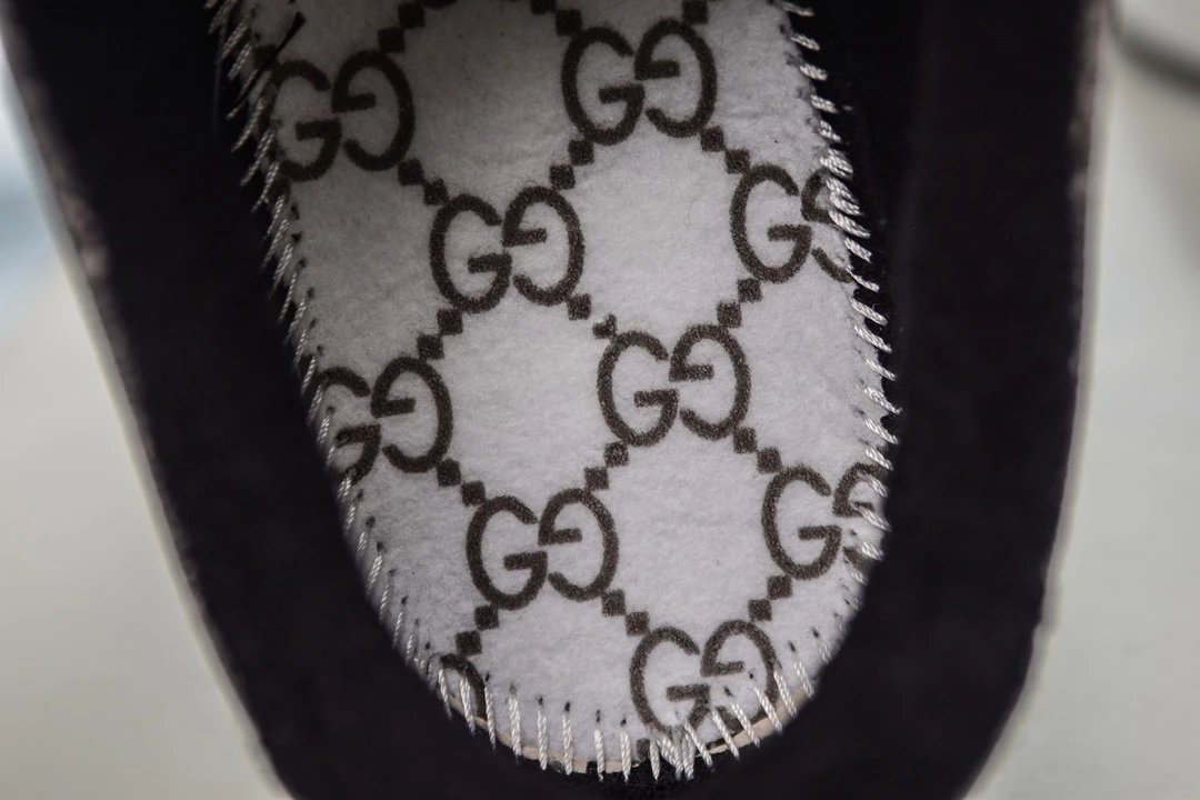 Gucci Ace GG Print Sneakers Black White Green Red - 16