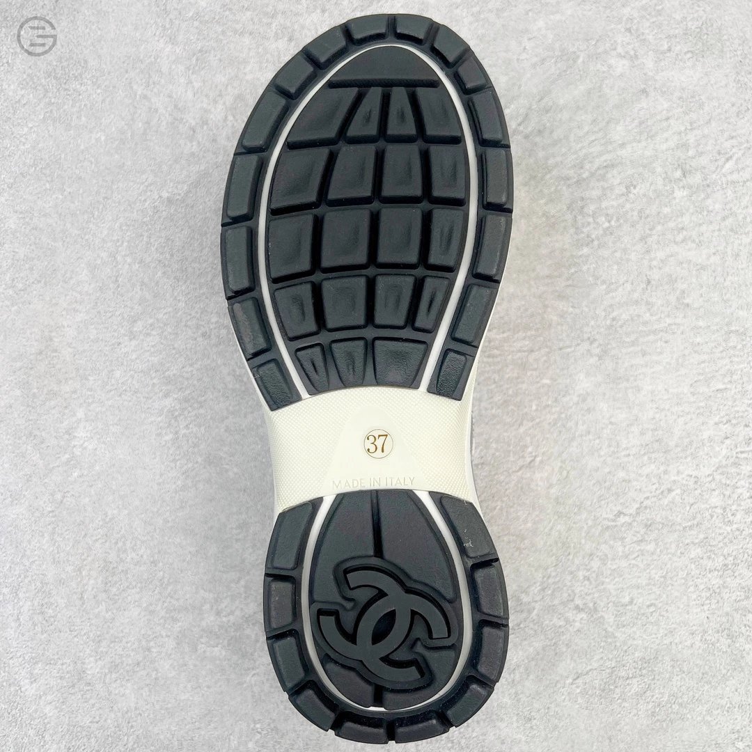 Chanel Runway Sneakers Orange and Brown Mesh Leather Chunky Sneakers - 18