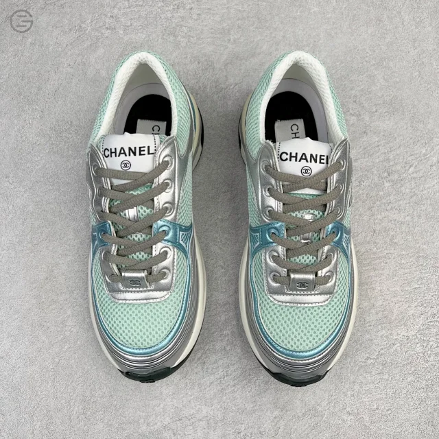 Chanel Sneakers G39792 mesh with interlocking CC logo product detail image 29