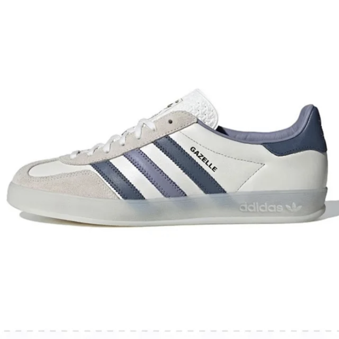 Adidas Originals Gazelle Indoor — Rice white ice crystal fog gray purple I colorway — USFans Spreadsheet photo