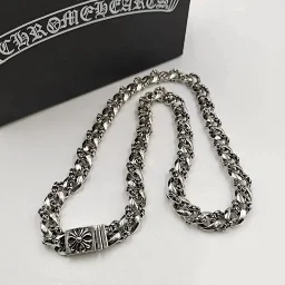 thumbnail for Ch Hearts Necklace Anchor Letter Cross Flower Necklace for Men and Women Couple Necklace