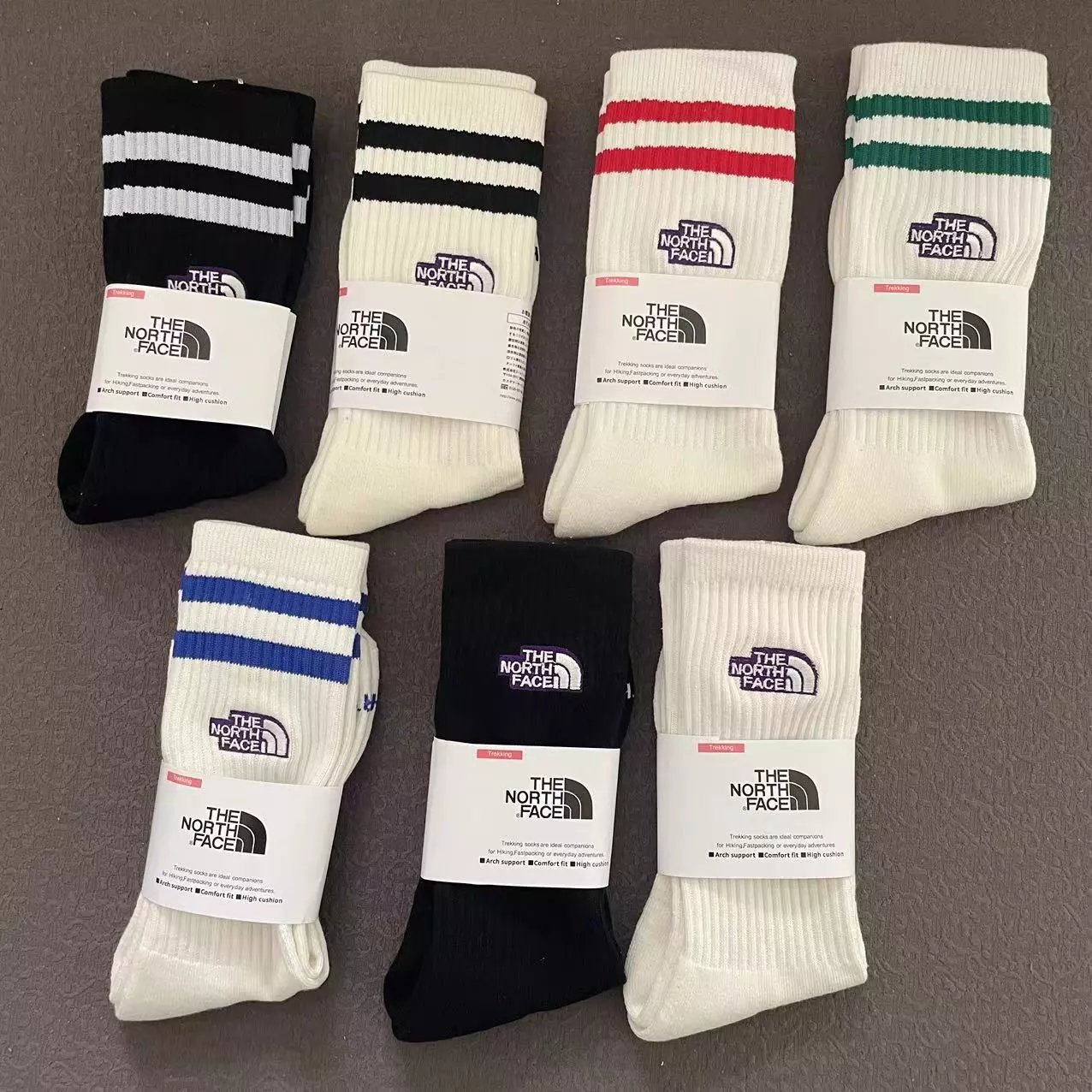 TNF socks towel bottom embroidery sports socks - 133165