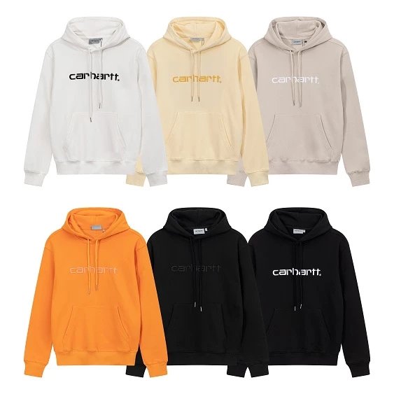 Carhartt Script Logo Hoodie White - 3