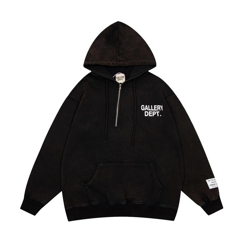 Half zipper black