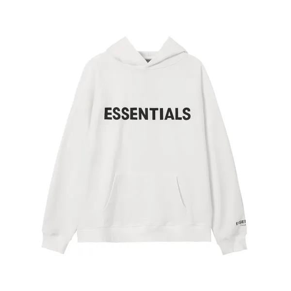Fear of God Essentials Logo Hoodie Black/White/Cream/Gray/Tan/Olive - 3