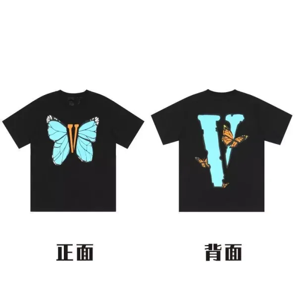 Valentino Butterfly V Logo Black T-Shirt - 1