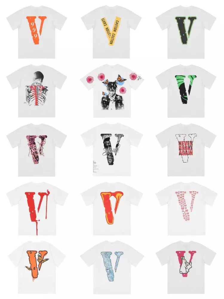 Versace V Logo Graphic T-Shirt White Green - 5