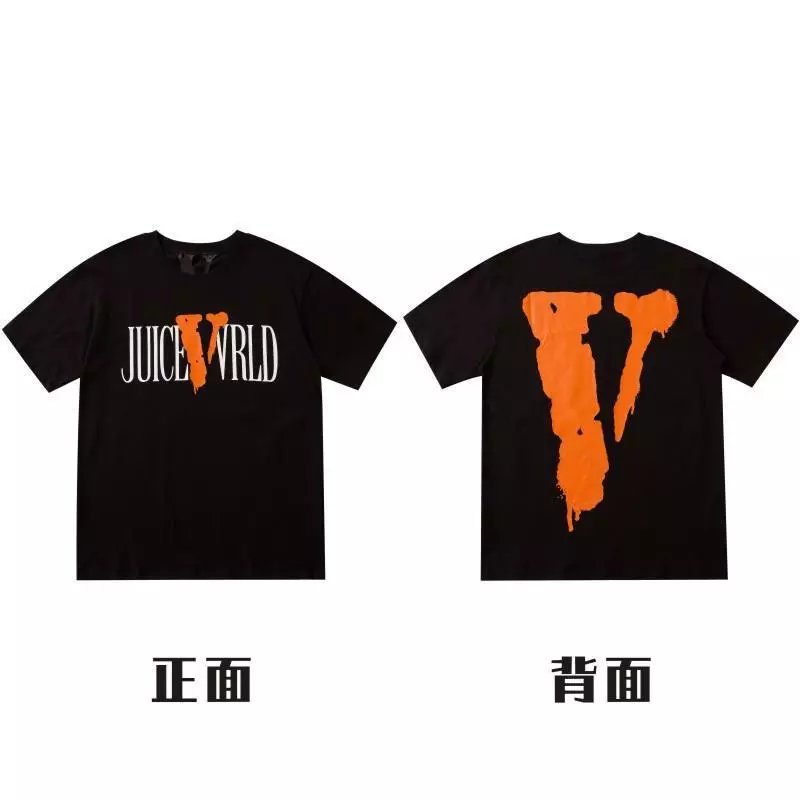 Off-White Juice WRLD Collaboration Orange Paint Splatter T-Shirt - 1