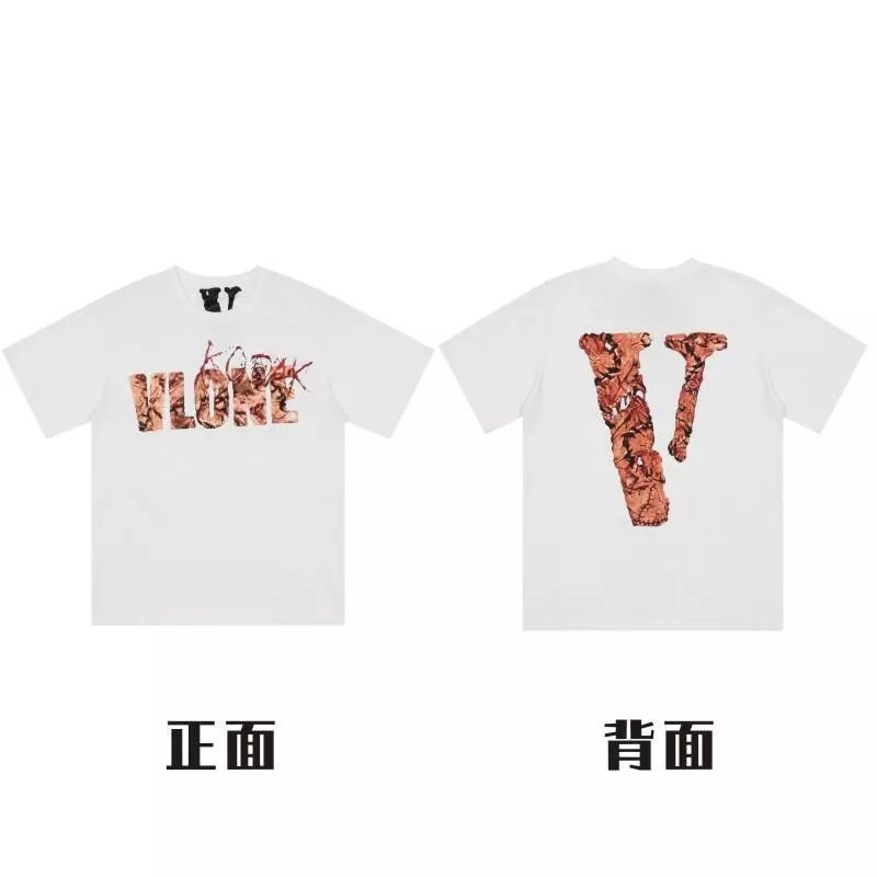 Vlone Floral Print Logo T-Shirt White