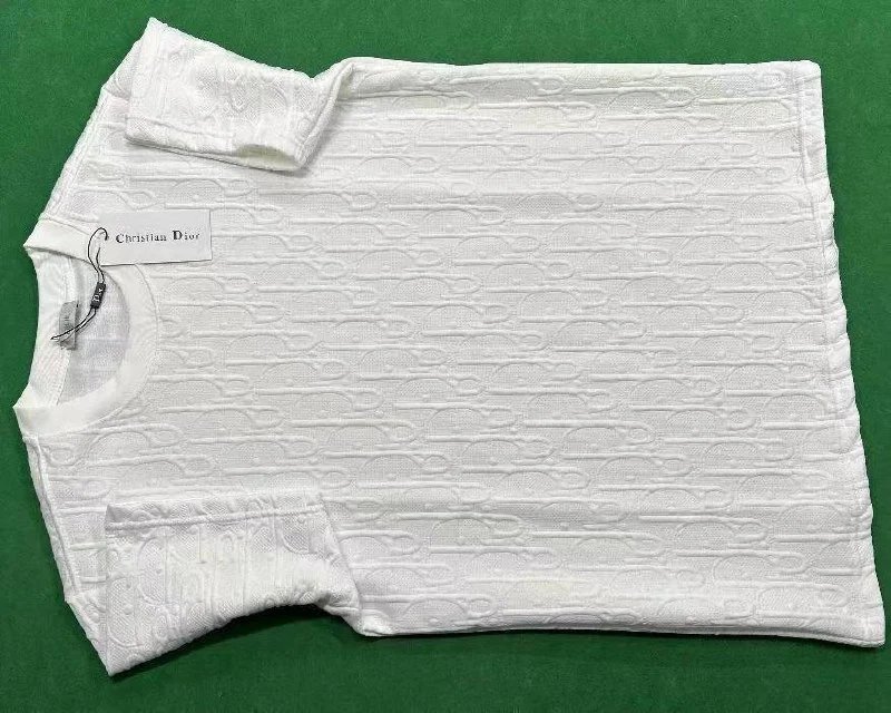 Dior Paint Drip Logo White T-Shirt - 16