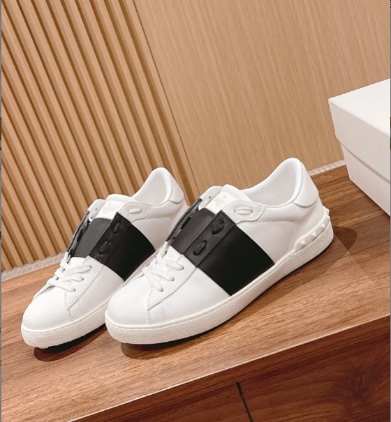 Classic Rivet White Shoes Couple Shoes Men's and Women's Athletic Casual Shoes-Re