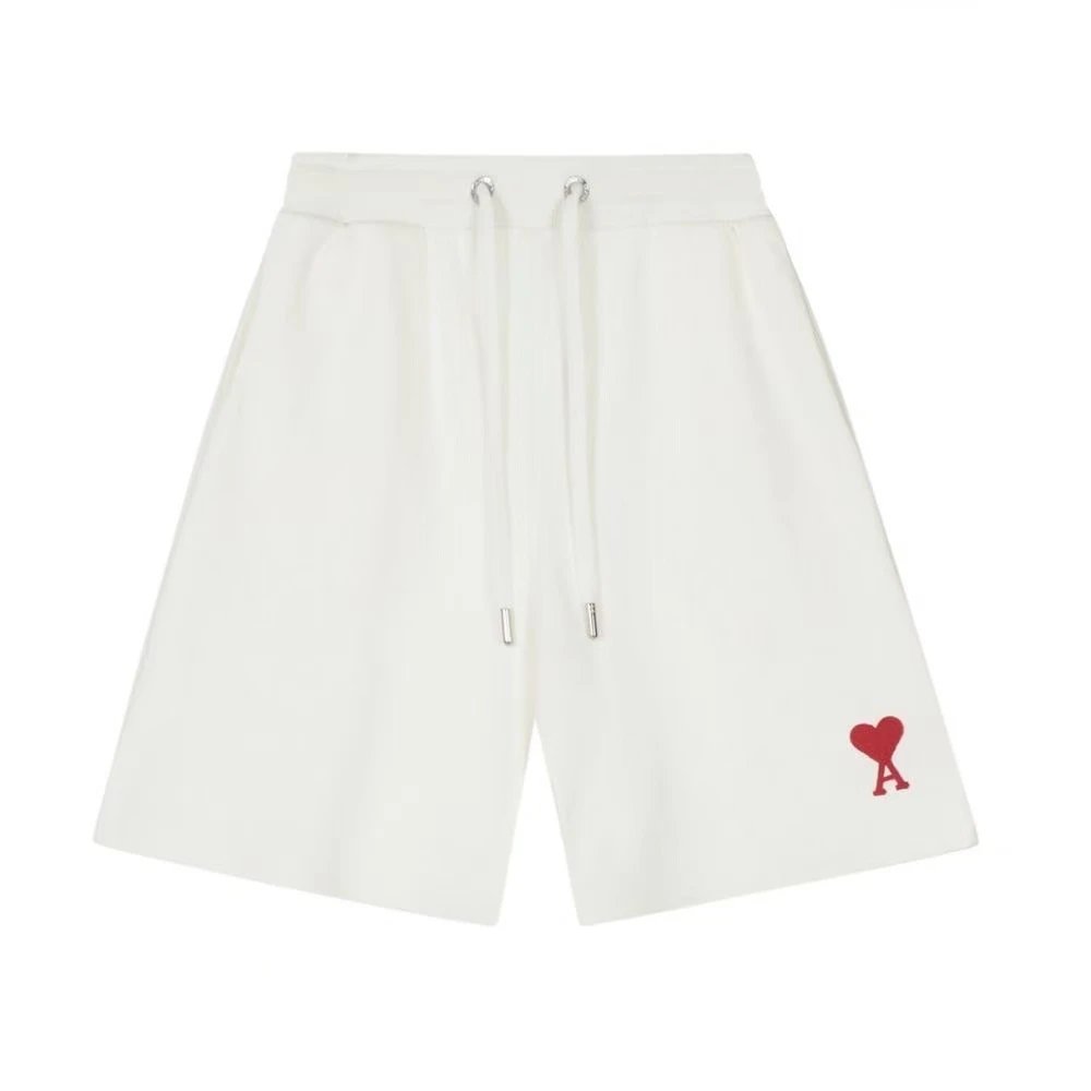 Red heart white shorts