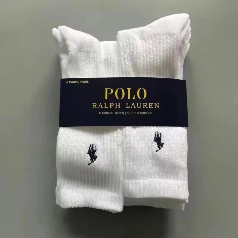 Nike Socks Ribbed crew — RALPH LAUREN White Long Socks (6 Pairs)