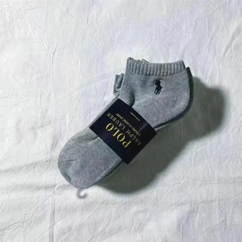 Nike Socks Ribbed crew — RALPH LAUREN Gray Short Socks (6 Pairs)