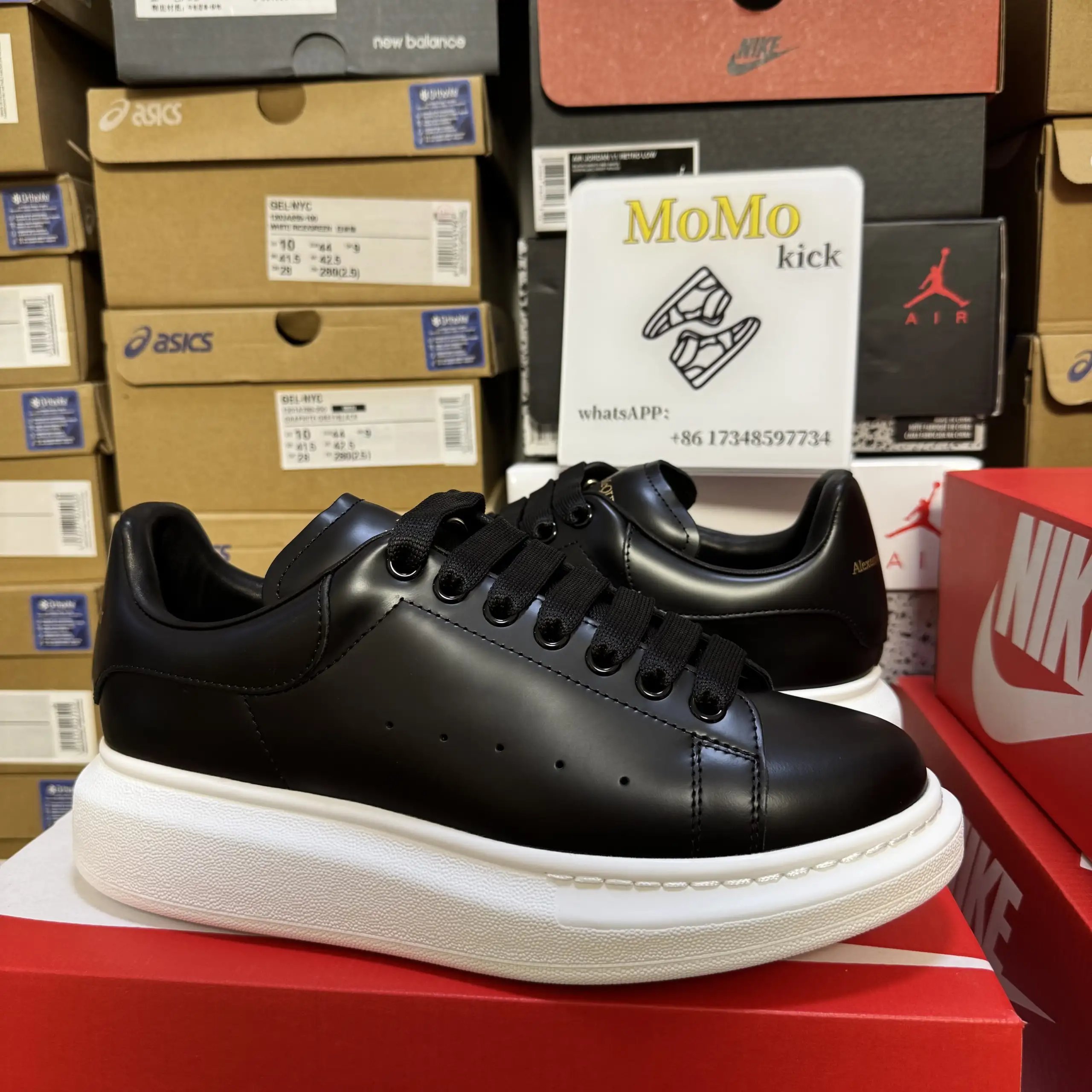 Black with White Sole