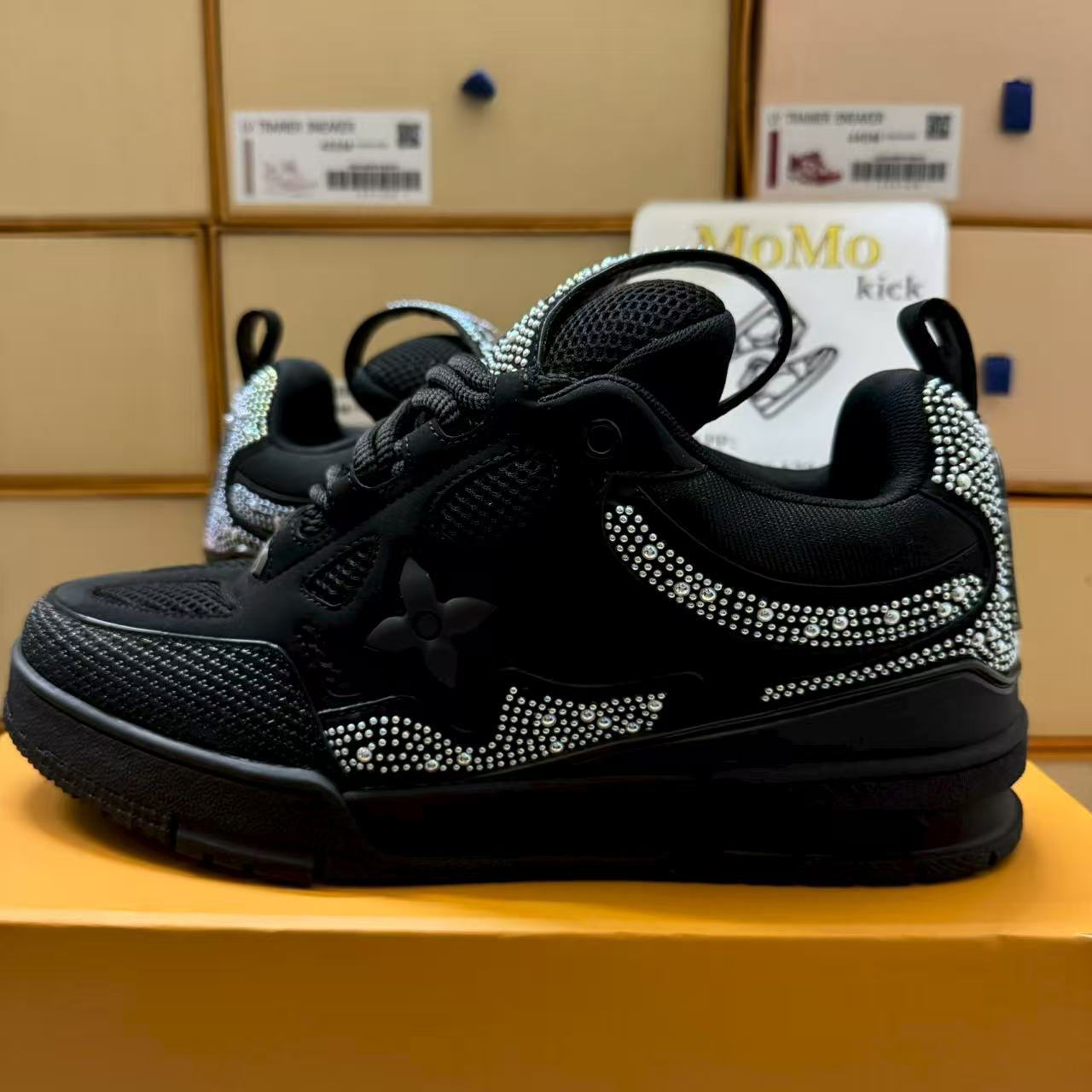 Black Multicolor Rhinestones