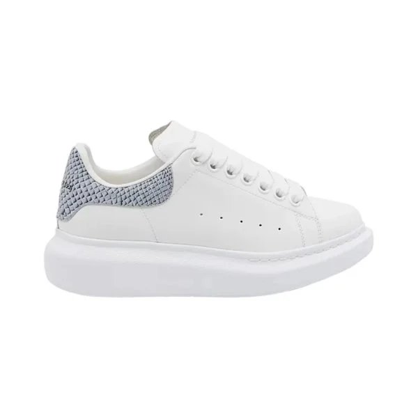 White - Snakeskin Heel