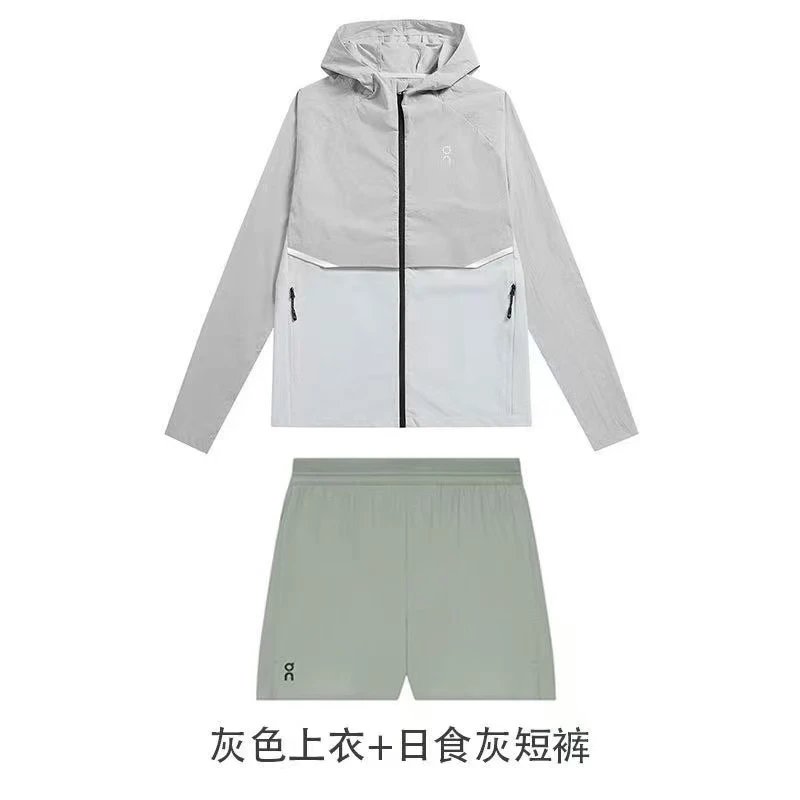 Grey top+eclipse grey shorts