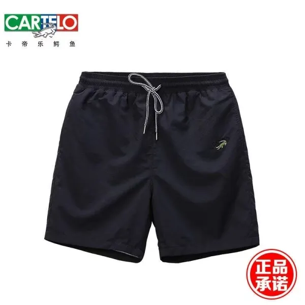 Cartelo Crocodile Logo Swim Shorts Black - 1
