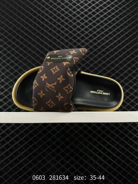 Louis Vuitton Monogram Slide Sandals Brown - 1