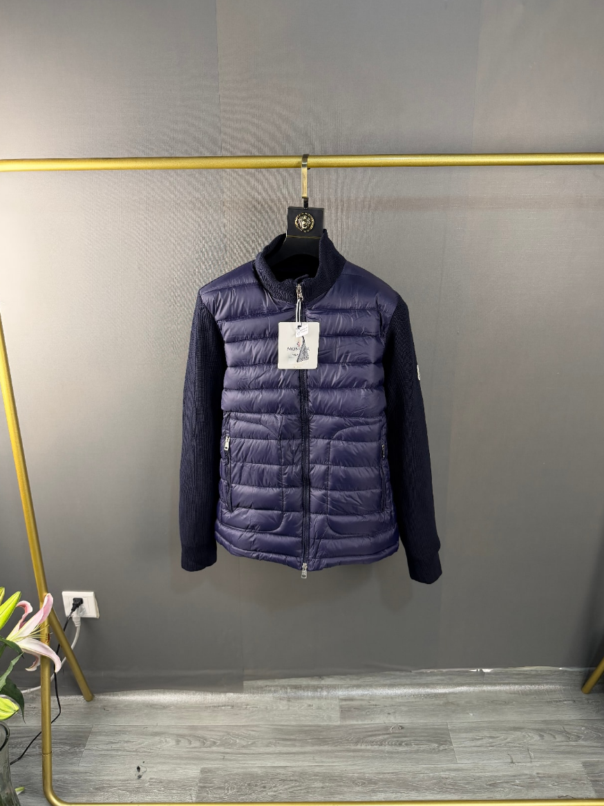 Standing collar blue
