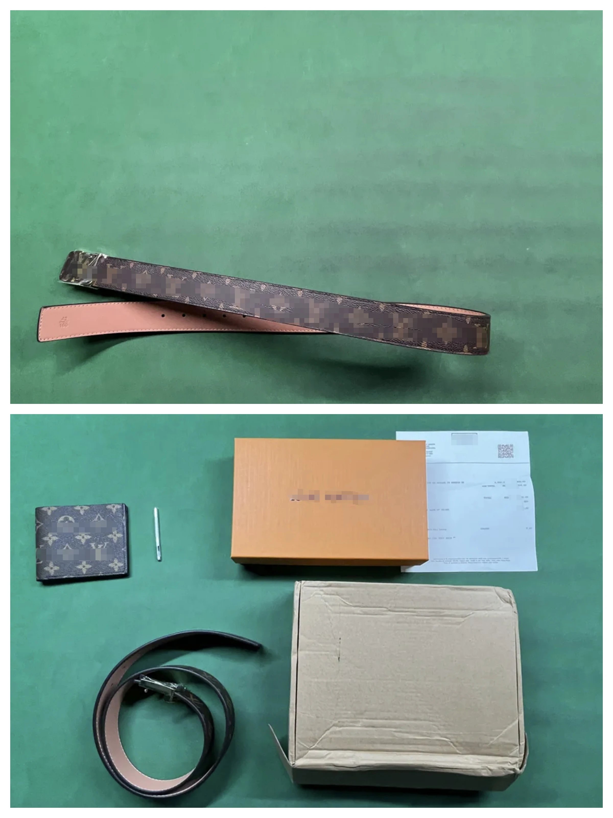 Golden buckle coffee flower+coffee flower wallet